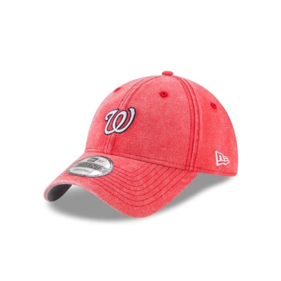 Red Washington Nationals Hat - New Era MLB Rugged Mini 9TWENTY Adjustable Caps USA1703892